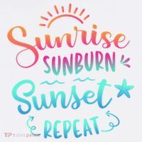 Beach Camping Sunrise Sunburn Sunset Repeat Summer Vacation Comfort Colors Garment-Dyed Hooded Sweatshirt thumb 2