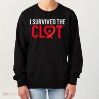 Blood Clot Survived Pe Supporter Pulmonary Embolism Survivor Cool Gift Women's Sweatshirt thumb 0