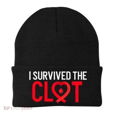 Blood Clot Survived Pe Supporter Pulmonary Embolism Survivor Cool Gift Beanie