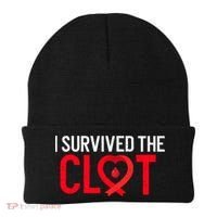 Blood Clot Survived Pe Supporter Pulmonary Embolism Survivor Cool Gift Beanie thumb 0