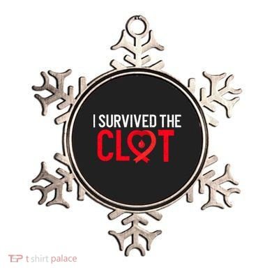 Blood Clot Survived Pe Supporter Pulmonary Embolism Survivor Cool Gift Ornament