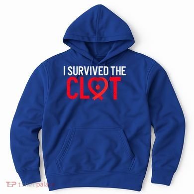 Blood Clot Survived Pe Supporter Pulmonary Embolism Survivor Cool Gift Hoodie