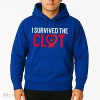 Blood Clot Survived Pe Supporter Pulmonary Embolism Survivor Cool Gift Hoodie thumb 2
