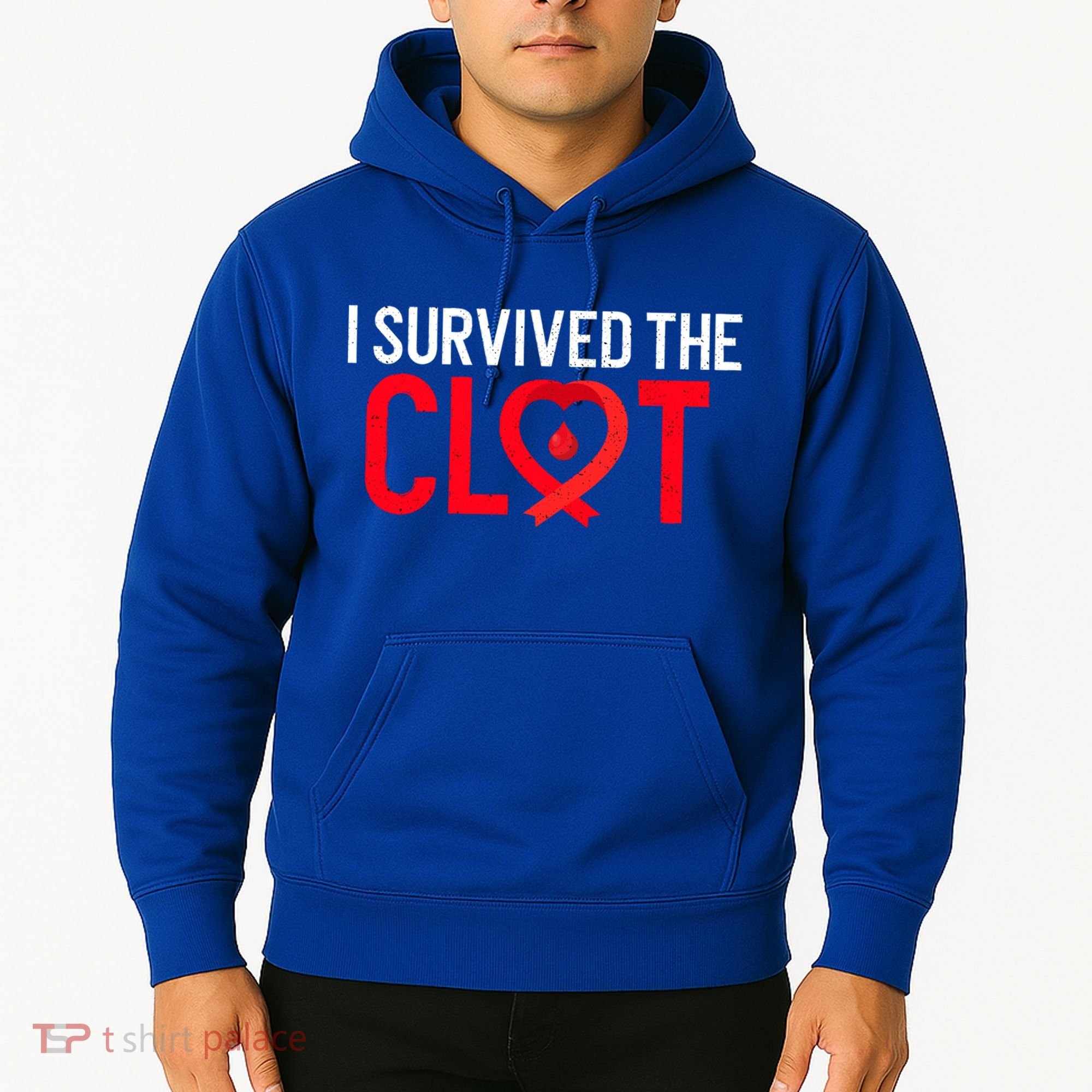 Blood Clot Survived Pe Supporter Pulmonary Embolism Survivor Cool Gift Hoodie