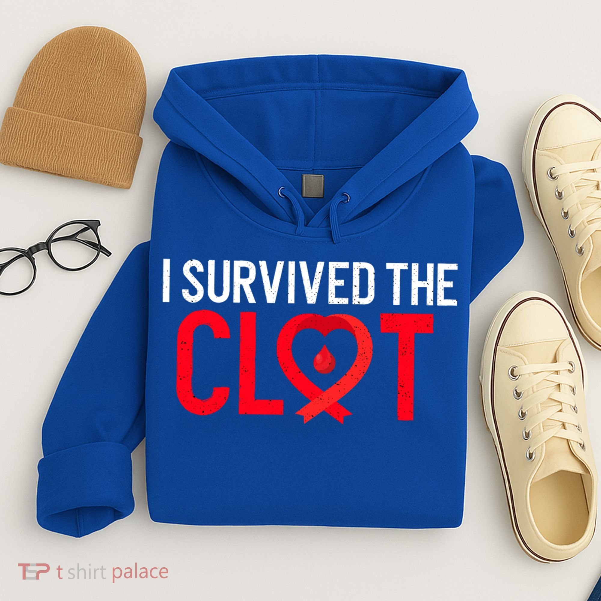 Blood Clot Survived Pe Supporter Pulmonary Embolism Survivor Cool Gift Hoodie