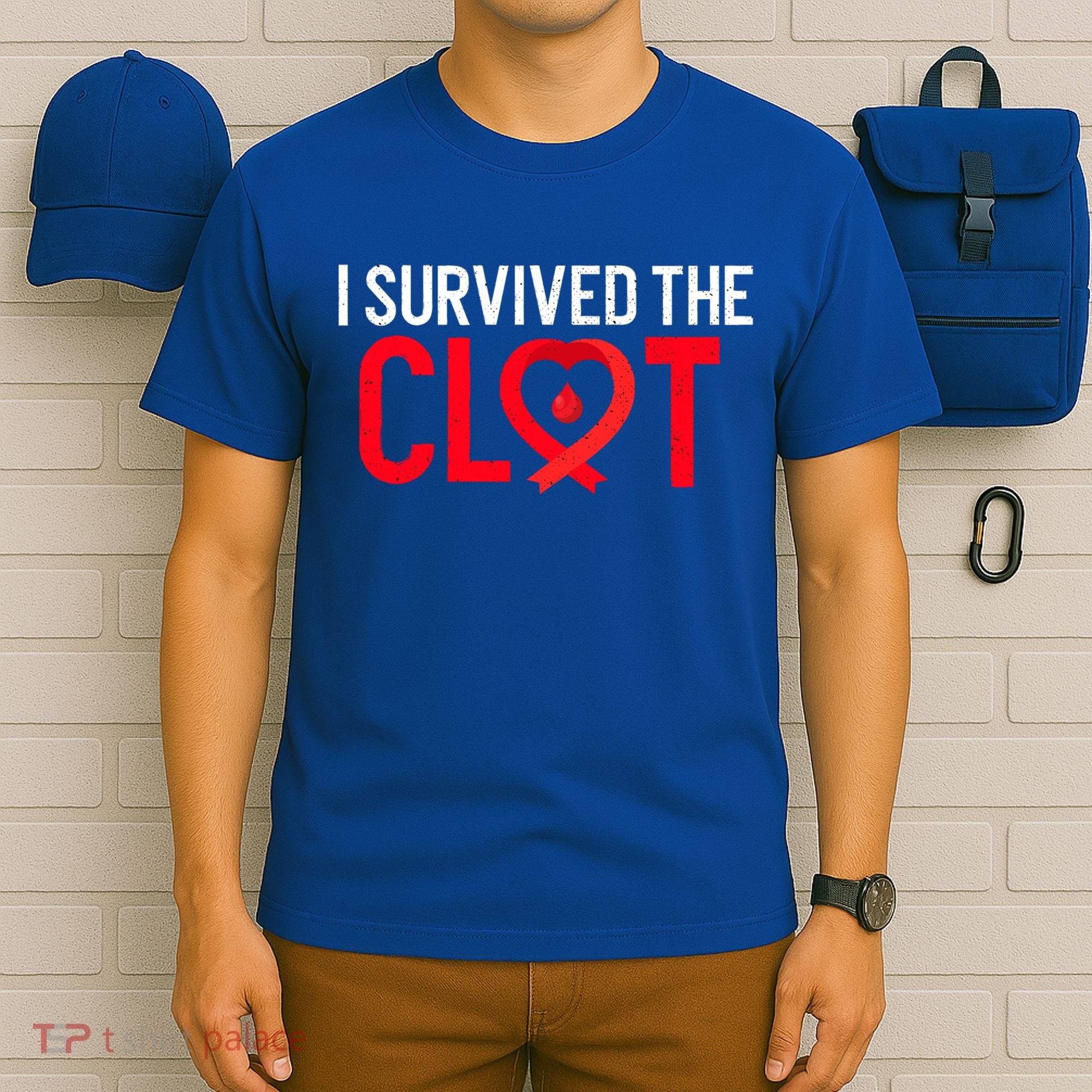 Blood Clot Survived Pe Supporter Pulmonary Embolism Survivor Cool Gift T-Shirt