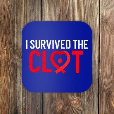 Blood Clot Survived Pe Supporter Pulmonary Embolism Survivor Cool Gift Coaster