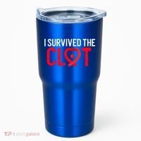 Blood Clot Survived Pe Supporter Pulmonary Embolism Survivor Cool Gift Tumbler thumb 0