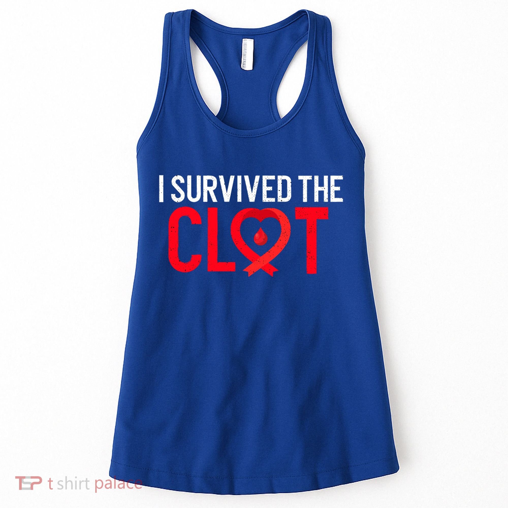 Blood Clot Survived Pe Supporter Pulmonary Embolism Survivor Cool Gift Women's Tank Top