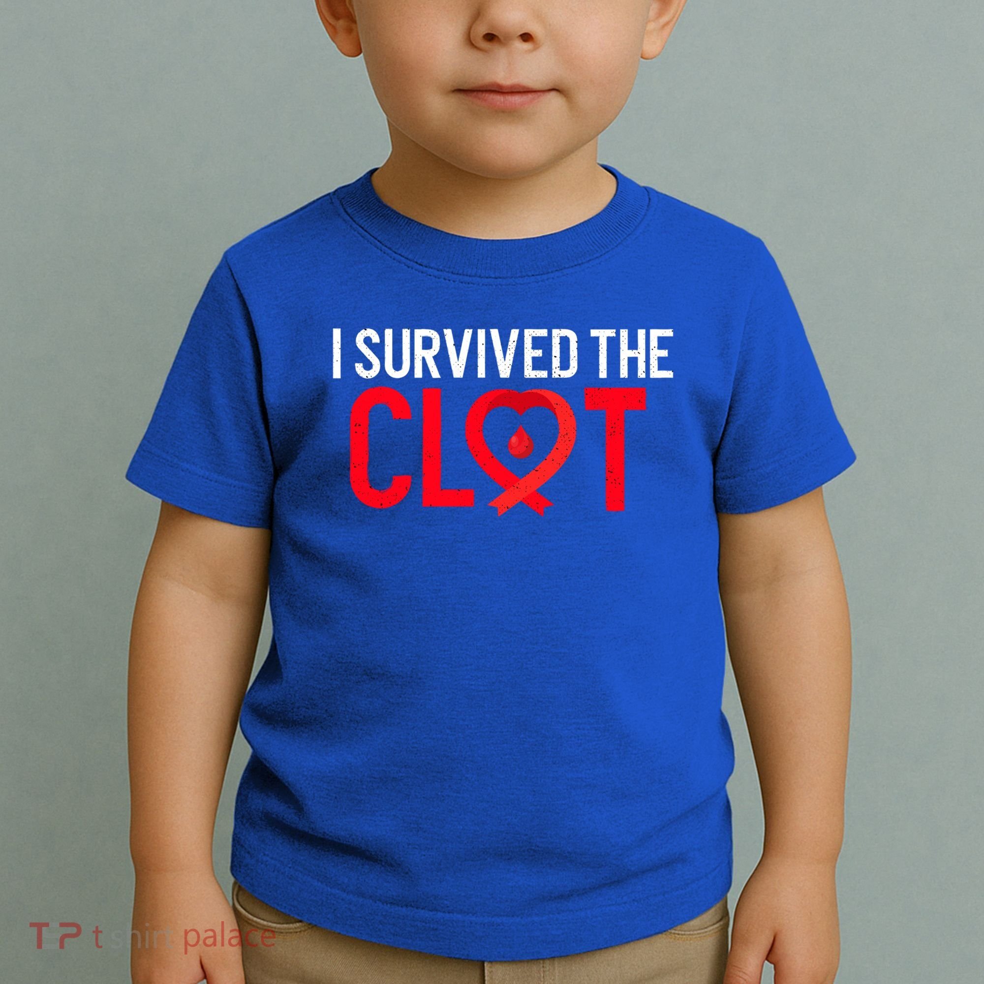 Blood Clot Survived Pe Supporter Pulmonary Embolism Survivor Cool Gift Toddler T-Shirt
