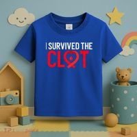 Blood Clot Survived Pe Supporter Pulmonary Embolism Survivor Cool Gift Toddler T-Shirt thumb 3