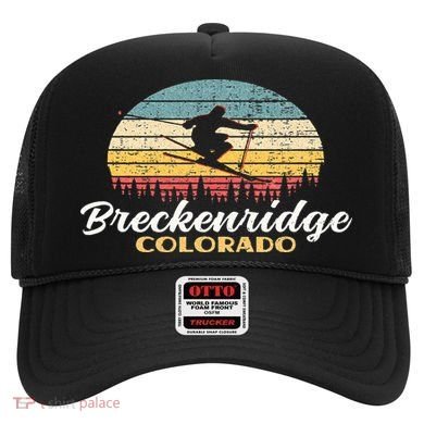 Breckenridge Colorado Skiing Retro Mountain Ski Vacation Hat