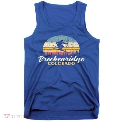 Breckenridge Colorado Skiing Retro Mountain Ski Vacation Tank Top