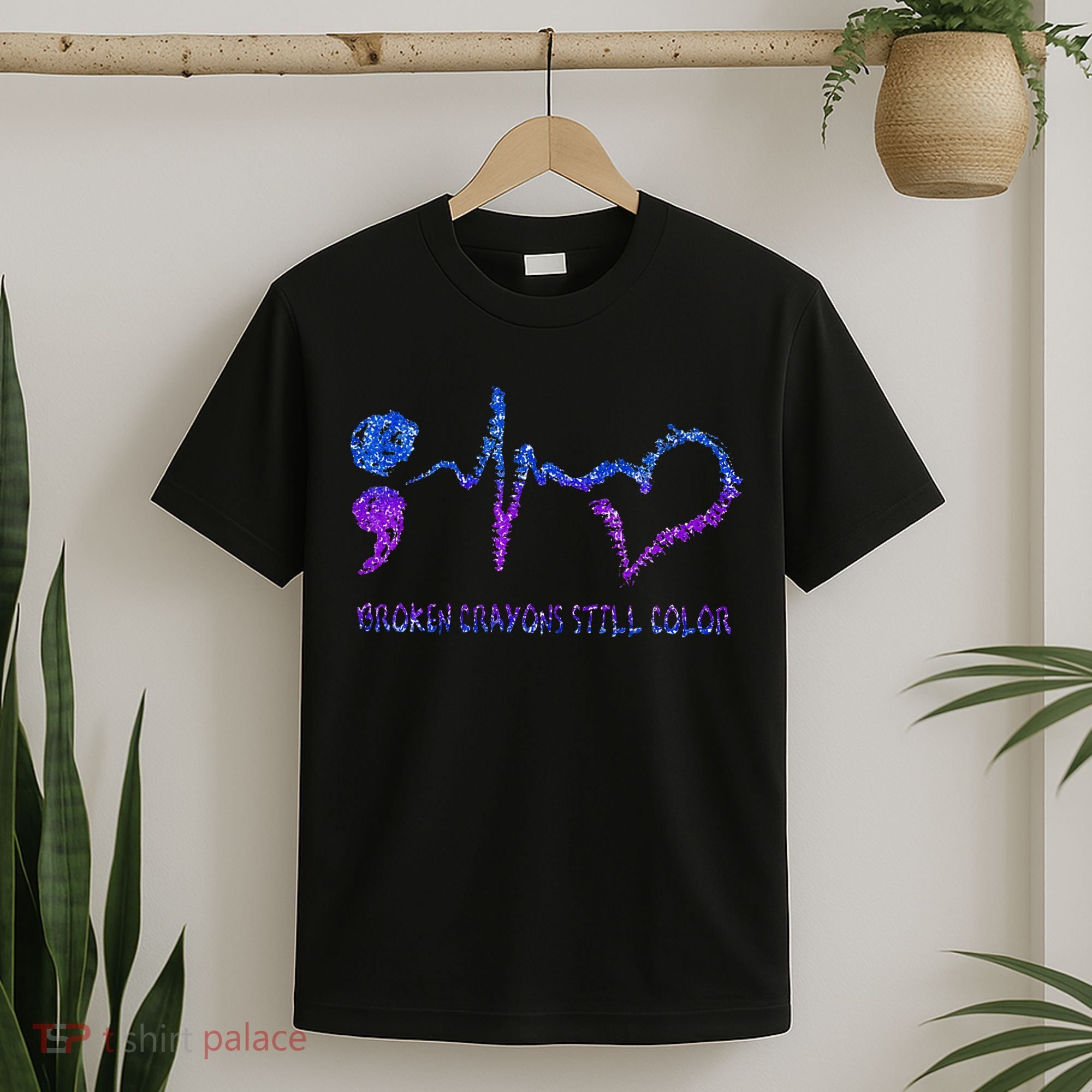 Broken Crayons Still Color Suicide Prevention Awareness T-Shirt