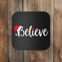 Believe Christmas Shirt Believe Santa Coaster thumb 0