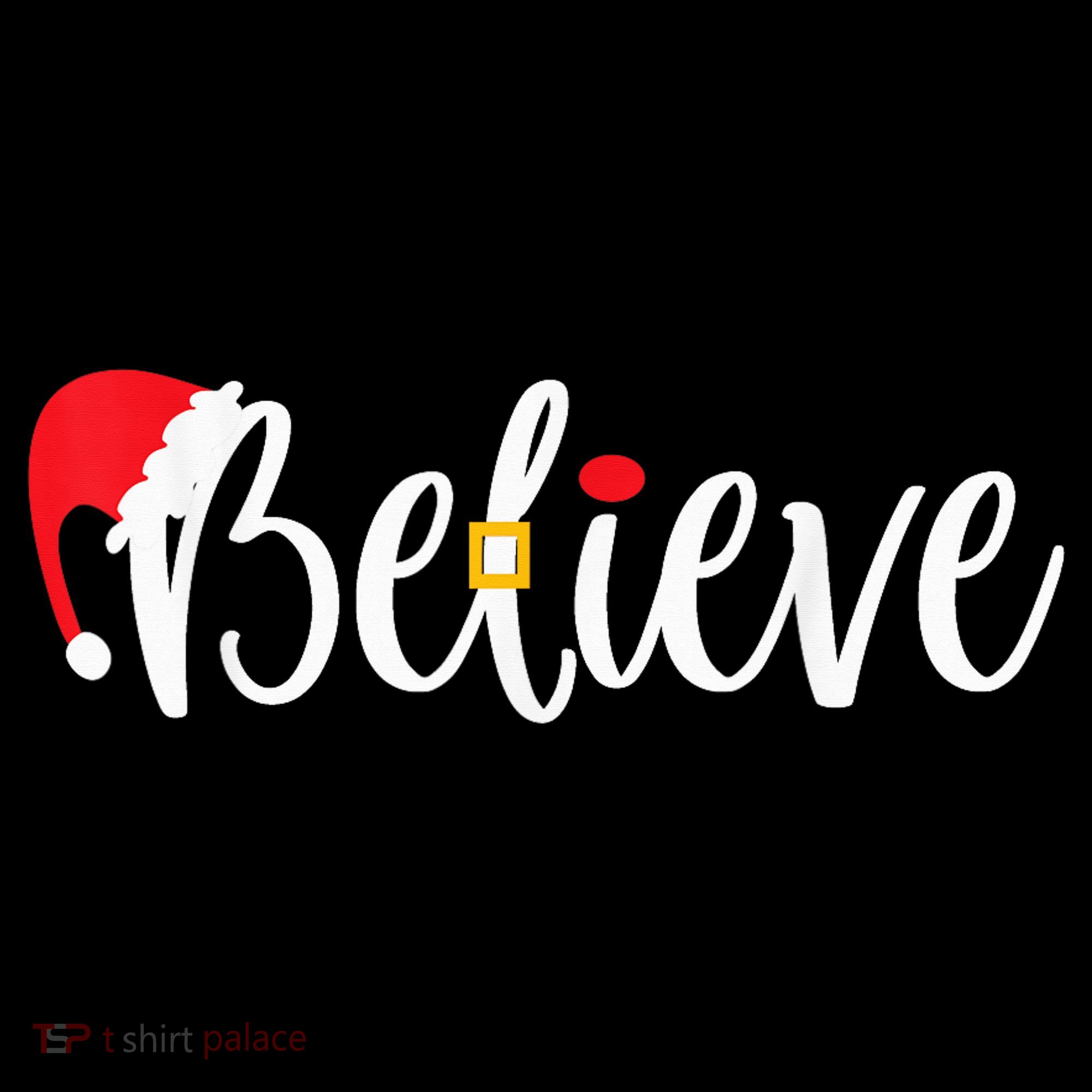Believe Christmas Shirt Believe Santa Women's Hoodie