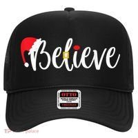 Believe Christmas Shirt Believe Santa Hat thumb 0