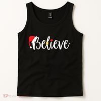 Believe Christmas Shirt Believe Santa Tank Top thumb 2