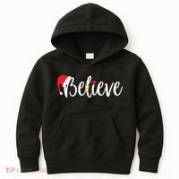 Believe Christmas Shirt Believe Santa Kids Hoodie thumb 0
