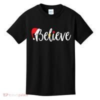Believe Christmas Shirt Believe Santa Kids T-Shirt thumb 0