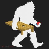 Bigfoot Cornhole Sasquatch Cryptid Bag Tossing Game Women's Sweatshirt thumb 2