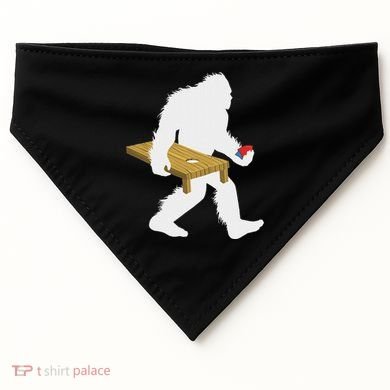 Bigfoot Cornhole Sasquatch Cryptid Bag Tossing Game USA-Made Doggie Bandana
