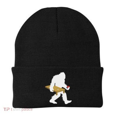 Bigfoot Cornhole Sasquatch Cryptid Bag Tossing Game Beanie