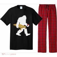 Bigfoot Cornhole Sasquatch Cryptid Bag Tossing Game Pajama Set thumb 0