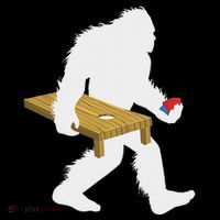 Bigfoot Cornhole Sasquatch Cryptid Bag Tossing Game Mousepad thumb 1