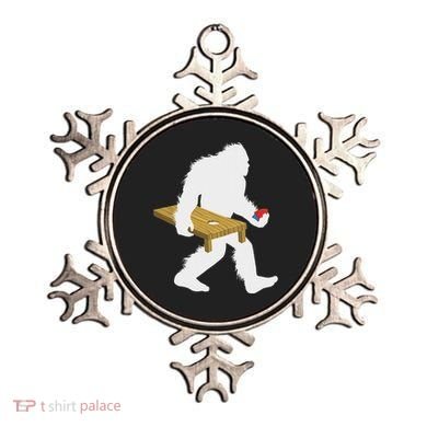 Bigfoot Cornhole Sasquatch Cryptid Bag Tossing Game Ornament