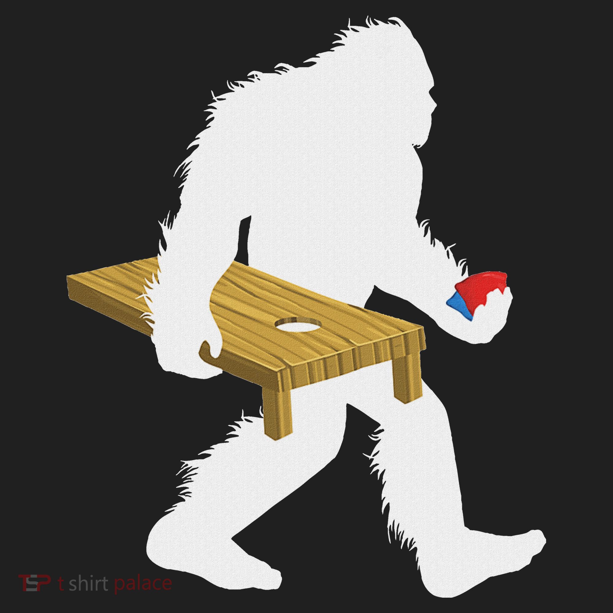 Bigfoot Cornhole Sasquatch Cryptid Bag Tossing Game Hat