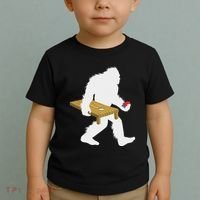 Bigfoot Cornhole Sasquatch Cryptid Bag Tossing Game Toddler T-Shirt thumb 2