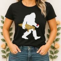 Bigfoot Cornhole Sasquatch Cryptid Bag Tossing Game Women's T-Shirt thumb 2