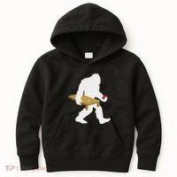 Bigfoot Cornhole Sasquatch Cryptid Bag Tossing Game Kids Hoodie thumb 0