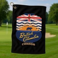 British Columbia Souvenir Golf Towel thumb 1
