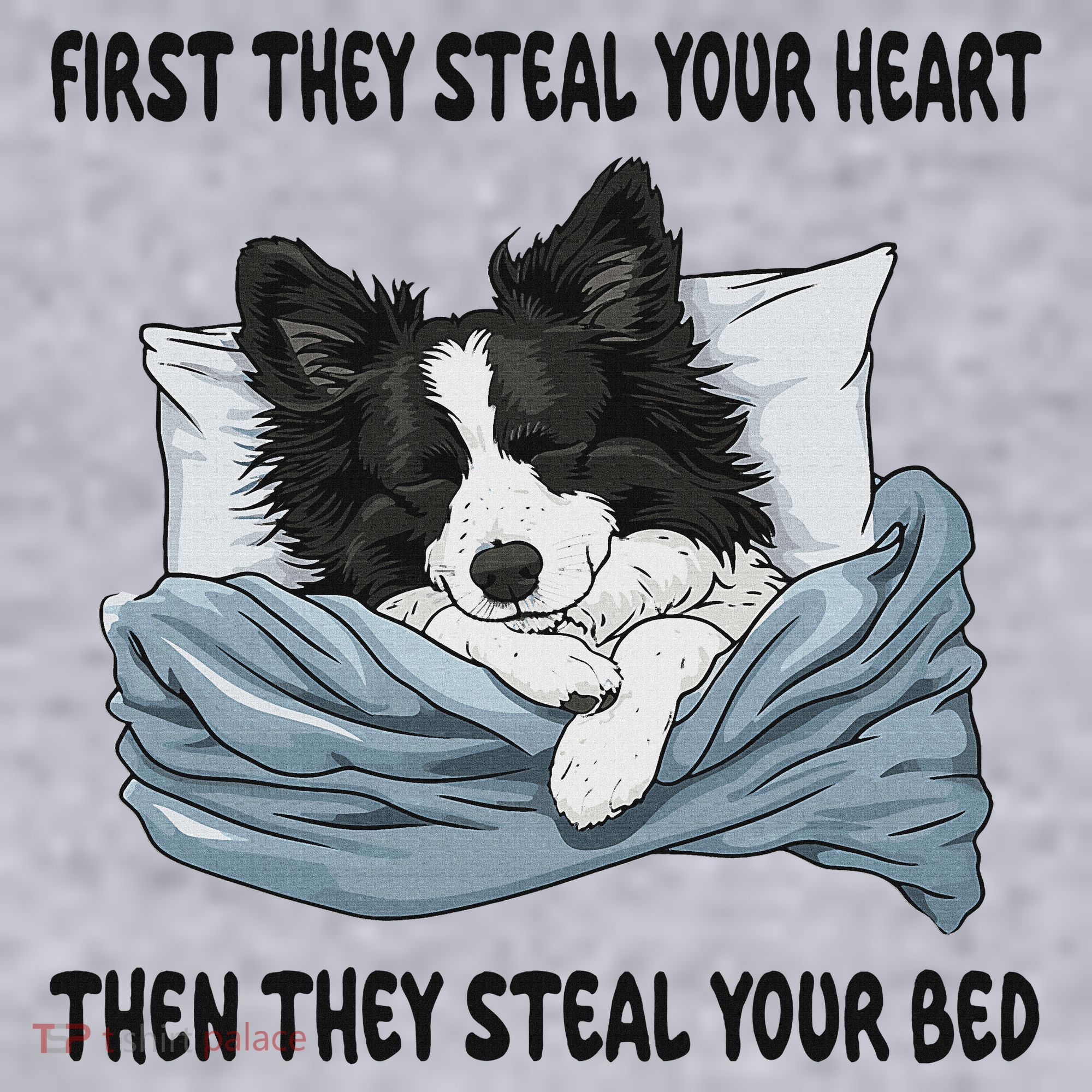 Border Collie Sleeping Pajamas Nightgown Women's Sweatshirt