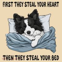 Border Collie Sleeping Pajamas Nightgown Tote Bag thumb 4