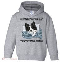 Border Collie Sleeping Pajamas Nightgown Toddler Hoodie thumb 0