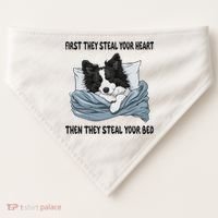 Border Collie Sleeping Pajamas Nightgown USA-Made Doggie Bandana thumb 0