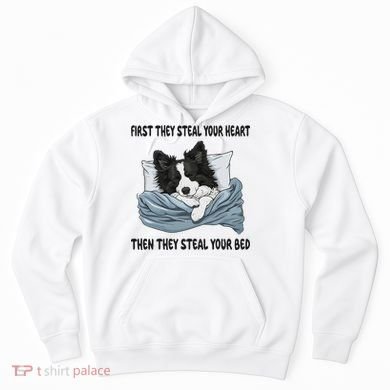 Border Collie Sleeping Pajamas Nightgown Hoodie