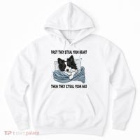 Border Collie Sleeping Pajamas Nightgown Hoodie thumb 0