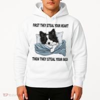 Border Collie Sleeping Pajamas Nightgown Hoodie thumb 2