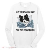 Border Collie Sleeping Pajamas Nightgown Long Sleeve Shirt thumb 0