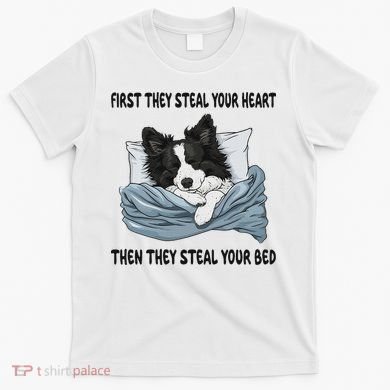 Border Collie Sleeping Pajamas Nightgown T-Shirt