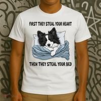 Border Collie Sleeping Pajamas Nightgown T-Shirt thumb 3