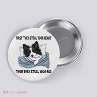 Border Collie Sleeping Pajamas Nightgown Button thumb 0