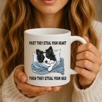 Border Collie Sleeping Pajamas Nightgown Coffee Mug thumb 3