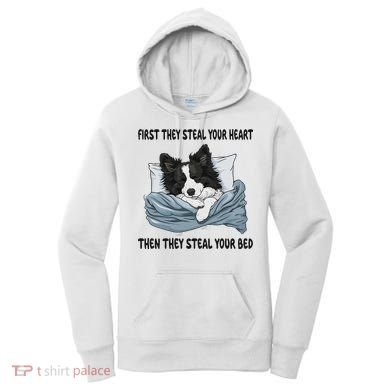 Border Collie Sleeping Pajamas Nightgown Women's Hoodie