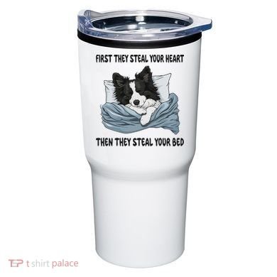 Border Collie Sleeping Pajamas Nightgown Tumbler