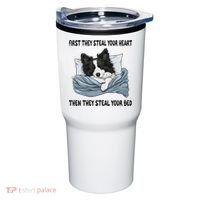 Border Collie Sleeping Pajamas Nightgown Tumbler thumb 0